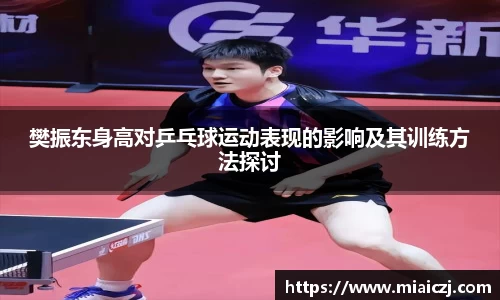 樊振东身高对乒乓球运动表现的影响及其训练方法探讨